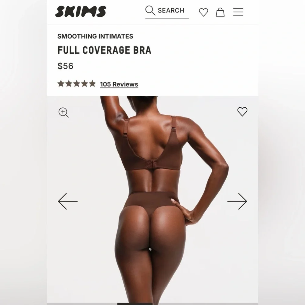 [Skims] NWT Smoothing Full Coverage Lightly Lined Bra - Picture 3 of 6